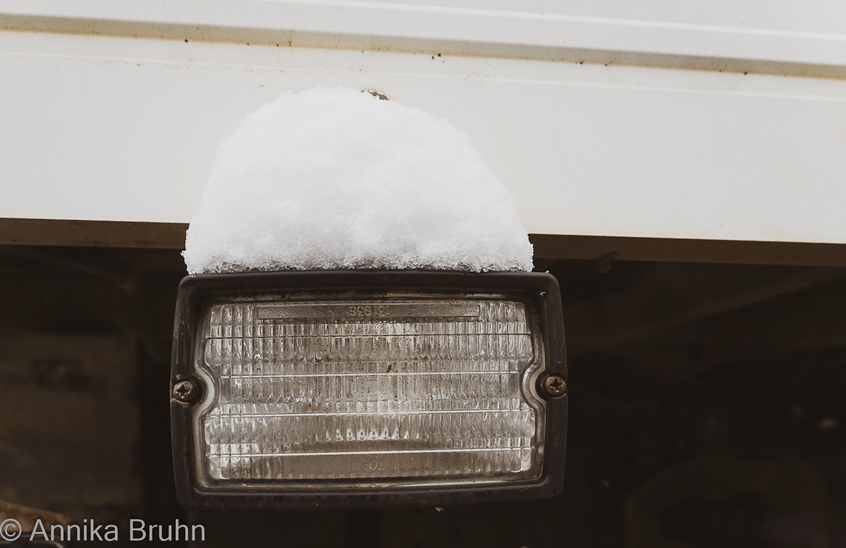 Karls Lampe mit Schneehut!